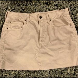 Thin Corduroy Mini Skirt